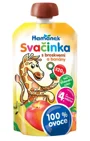 Пюре Hamanek Яблоко, персик и банан (4+ мес.), 120 г