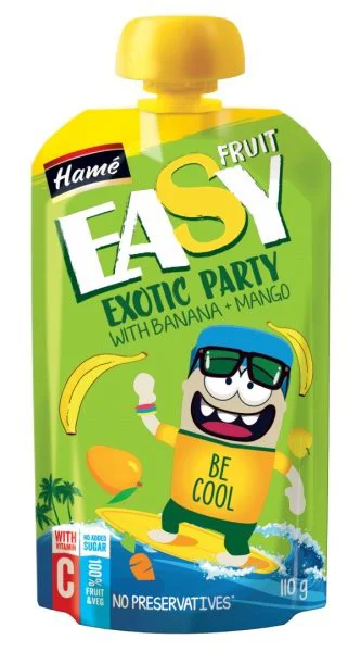 Пюре Hame Easy Fruit Яблоко, банан, манго и морковь (5+ мес.), 110 г