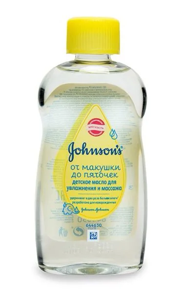 Масло для детей Johnson's Baby для увлажнения и массажа, 200 мл