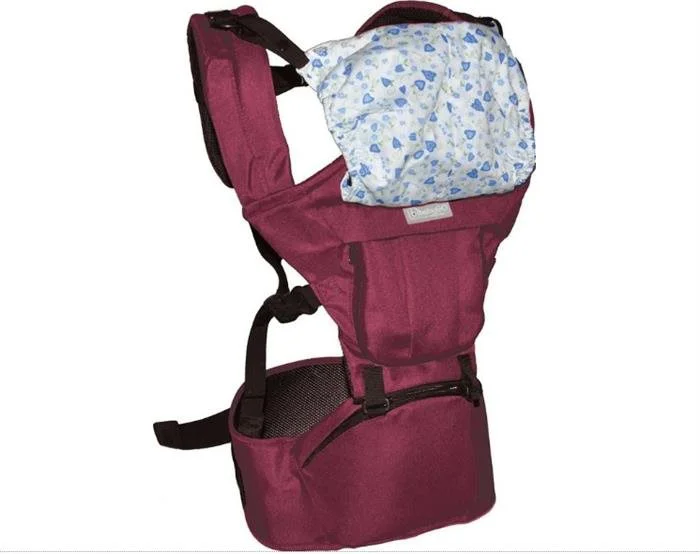 Marsupiu anatomic BabyGo Wombat Red foto