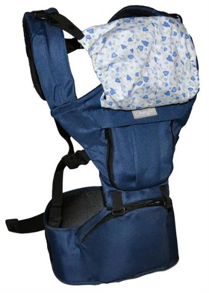 Marsupiu anatomic BabyGo Wombat Blue foto