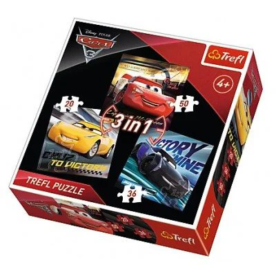 Puzzle Trefl Disney Cars 3 "Racing Legends", 3 in 1 (20+36+50 piese) foto