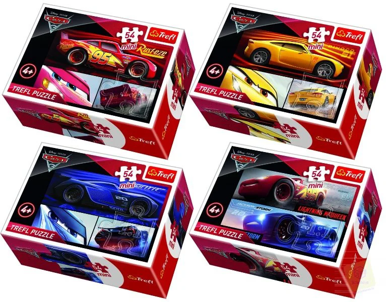 Puzzle Trefl Disney Cars 3, 54 MINI piese foto