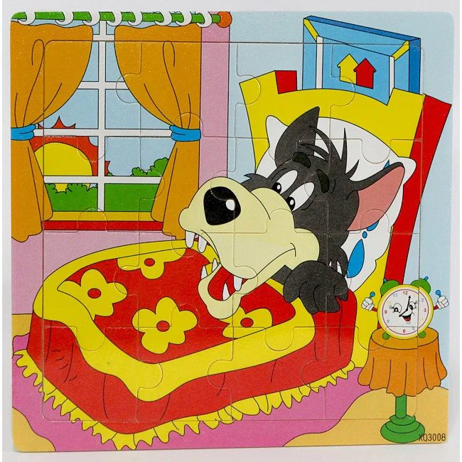 image for Puzzle din lemn Essa Toys Animalute, 16 piese foto