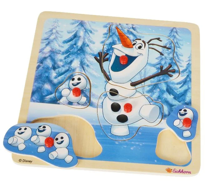 Puzzle din lemn Eichhorn "Olaf" 20x20 cm, 6 piese foto