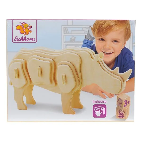 Puzzle din lemn 3D Eichhorn "Safari" 23x18.5 cm foto