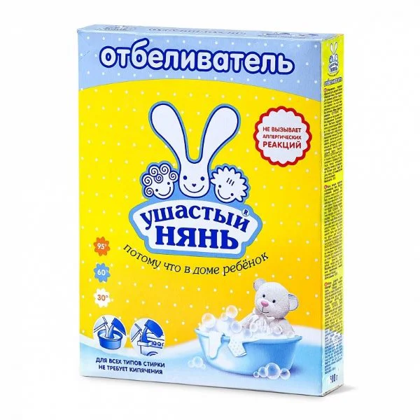 Отбеливатель порошкообразный для детского белья Ушастый нянь, 500 г