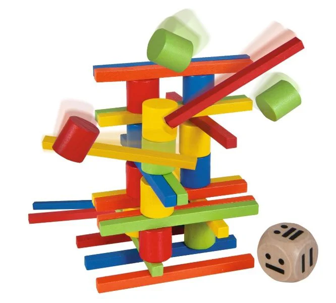 Joc educativ din lemn Eichhorn "Stacking", 37 piese foto