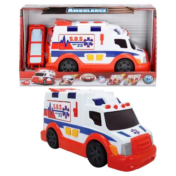 image for Ambulanta mare Dickie cu sunet si lumina, 42 cm foto