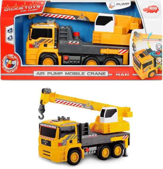 Camion cu macara Dickie Air Pump Mobile Crane, 31 cm foto