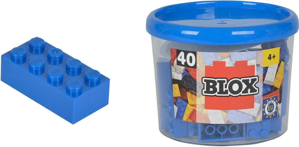 Set de constructie Simba Albastru, 40 piese