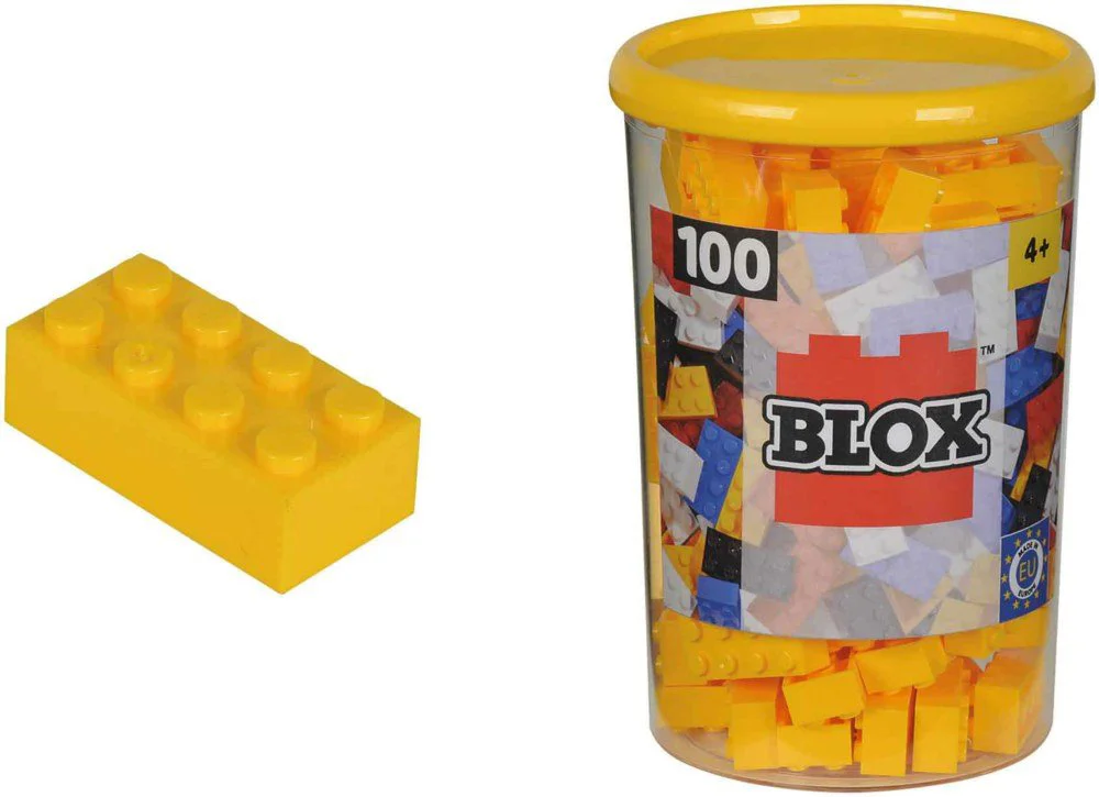 Set de constructie Simba Galben, 100 piese