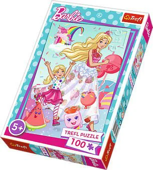 Puzzle Trefl Mattel Barbie "Barbie World", 100 piese foto