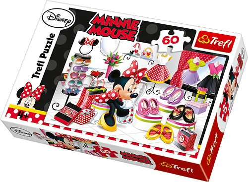 Puzzle Trefl Disney Minnie "Crazy Shopping", 60 piese foto