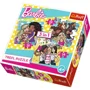 Puzzle Trefl Mattel Barbie "True Friendship", 3 in 1 (20+36+50 piese) foto