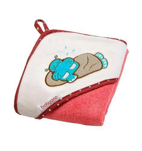 image for Полотенце BabyOno FROTTE с капюшоном Розовый, 100x100 см foto
