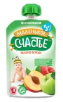 Пюре Маленькое счастье Яблоко - персик (5+ мес.), 90 г