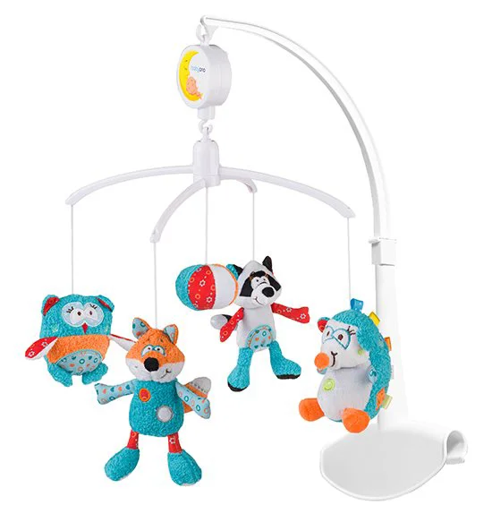 image for Carusel muzical pentru patut BabyOno "Charlie&amp;Friends" foto