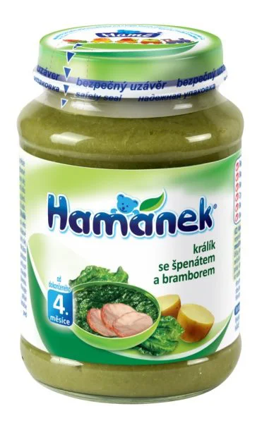 image for Piure Hamanek de iepure cu spanac si cartofi (4+ luni), 190 g foto