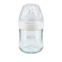 Бутылочка стеклянная NUK Nature Sense с силиконовой соской (0-6 мес.), 120 мл foto