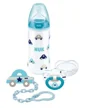 Set-cadou NUK Baby Blue (1 biberon, 1 suzeta si un lant) foto