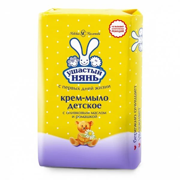 Sapun-crema Ушастый нянь cu ulei de masline si romanita, 90 g