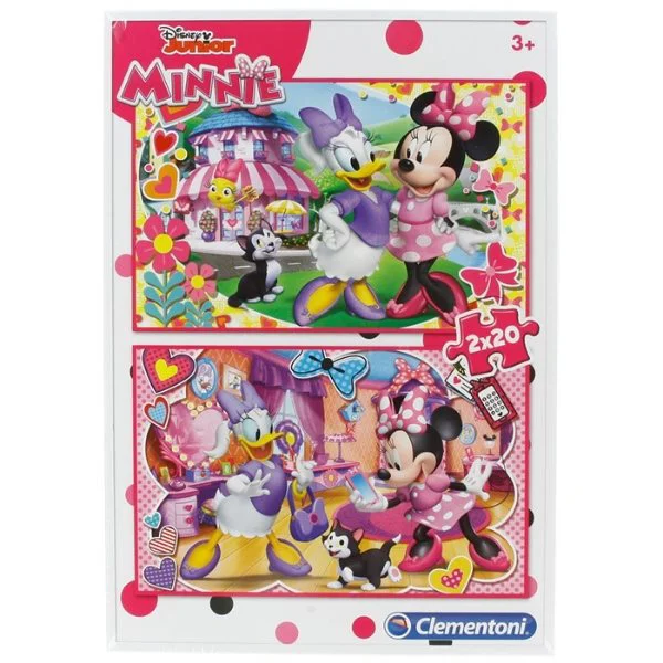 Puzzle Clementoni Disney Minnie, 2 in 1 (20+20 piese) foto