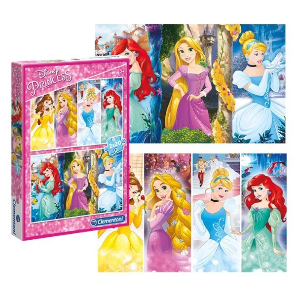 image for Puzzle Clementoni Disney Princesses, 2 in 1 (20+20 piese) foto
