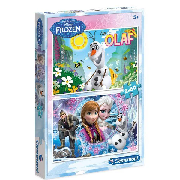 image for Puzzle Clementoni Disney Frozen, 2 in 1 (60+60 piese) foto
