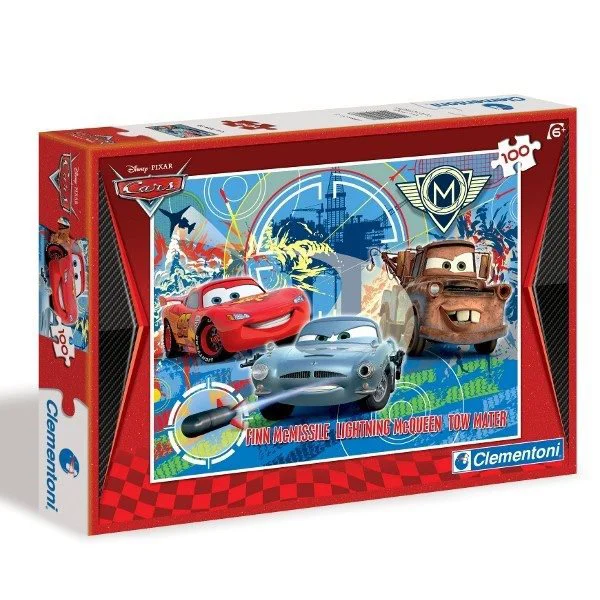 image for Puzzle Clementoni Disney Cars 2 Grand Prix, 100 piese foto