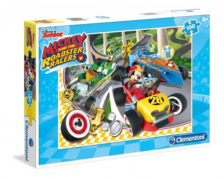 image for Puzzle Clementoni Disney Mickey and The Roadster Racers, 100 piese foto