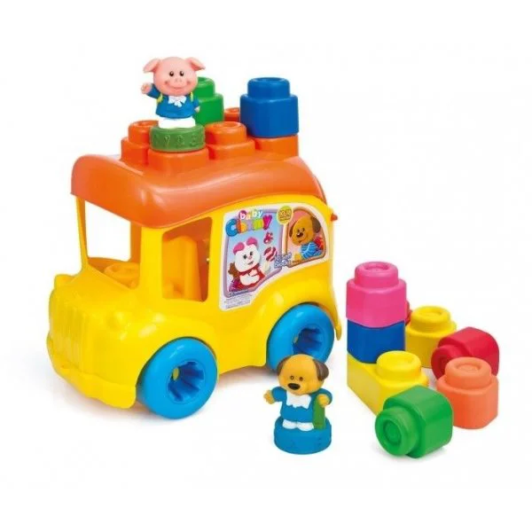 Constructor moale Clementoni Clemmy Baby Autobuz scolar