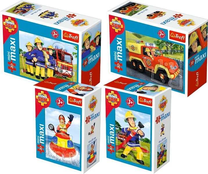 Puzzle miniMaxi Trefl Fireman Sam Always on duty, 20 piese foto