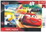 Puzzle Trefl Disney Frame Cars Fight for Victory, 15 piese foto