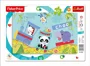 Puzzle Trefl Frame Happy Train, 15 piese foto