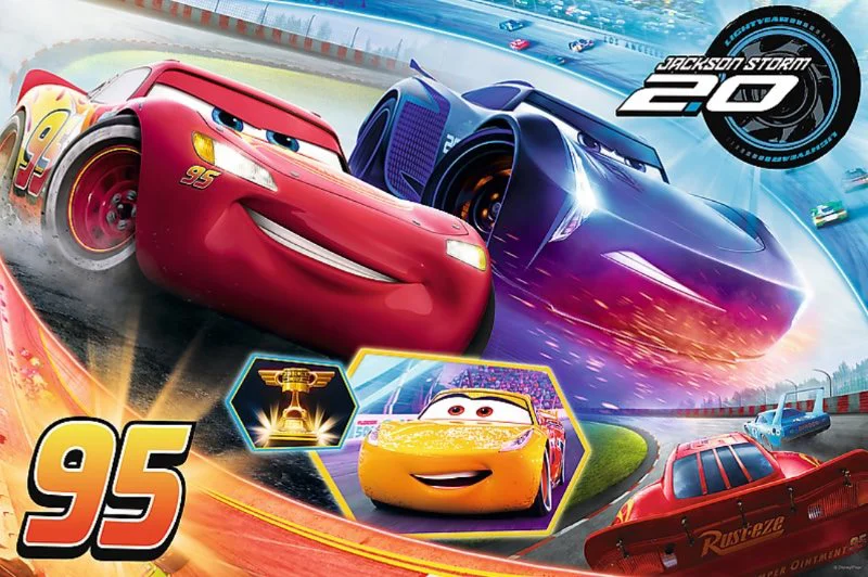 Puzzle Trefl Disney Cars 3 Let the best driver win, 24 MAXI piese foto