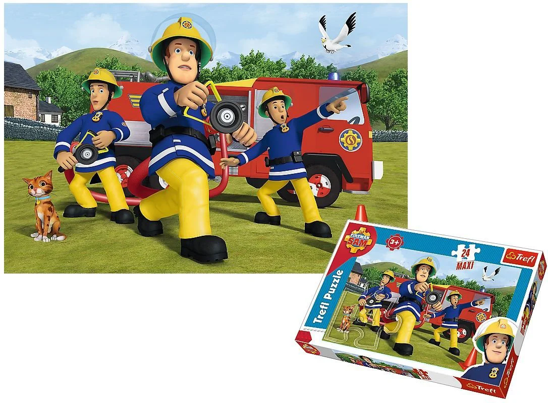 Puzzle Trefl Fireman Sam Put out Fire, 24 MAXI piese foto