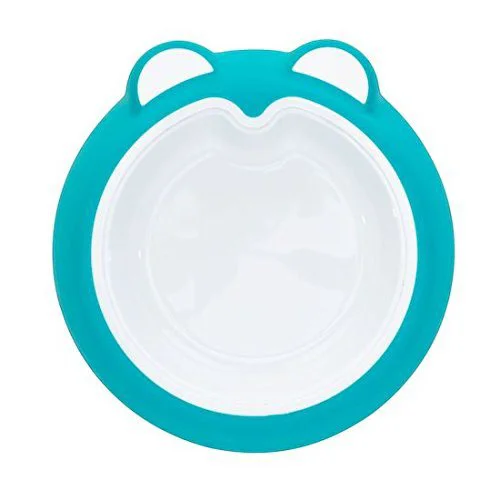 Farfurie anti-alunecare Badabulle Ice Blue foto
