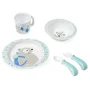 Set de hranire Badabulle Blue Beaver, 5 piese foto