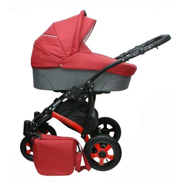 Коляска 2 в 1 Mikrus Venezia Red foto