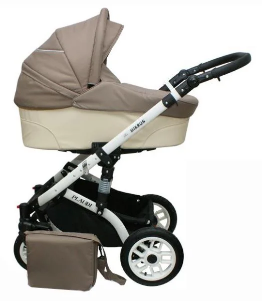 Коляска 2 в 1 Mikrus Plaudi Beige foto