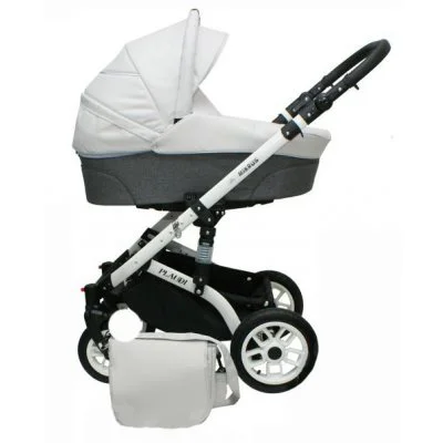 Carucior 2 in 1 Mikrus Plaudi Light Grey foto