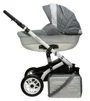 Carucior 2 in 1 Mikrus Stars 2 Light Grey foto