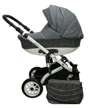 Carucior 2 in 1 Mikrus Stars 2 Dark Grey foto