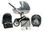 Carucior 3 in 1 Mikrus Stars 2 Light Grey foto