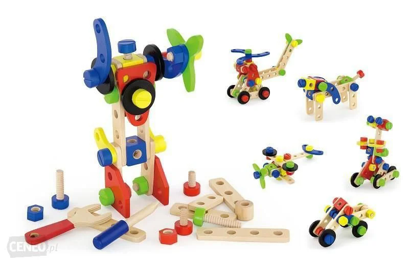 Деревянный конструктор Viga Toys, 68 эл.