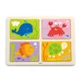 Puzzle din lemn 4 in 1 Viga Toys Sea, 16 piese foto