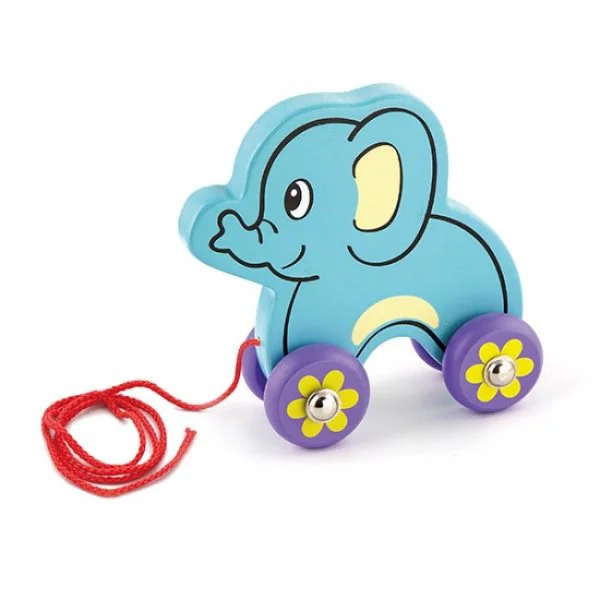 Jucarie din lemn Viga Toys Pull-along Elephant foto