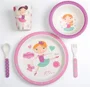 Set de alimentatie BabyGo Bamboo Ballerina din fibre de bambus, 5 piese foto