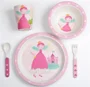 Set de alimentatie BabyGo Bamboo Princess din fibre de bambus, 5 piese foto